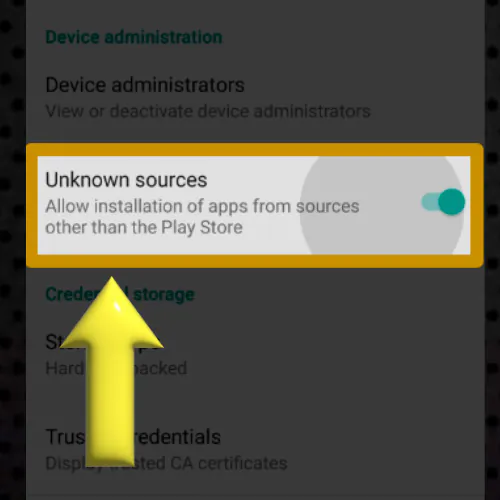 the system will ask permission to install from unknown sources